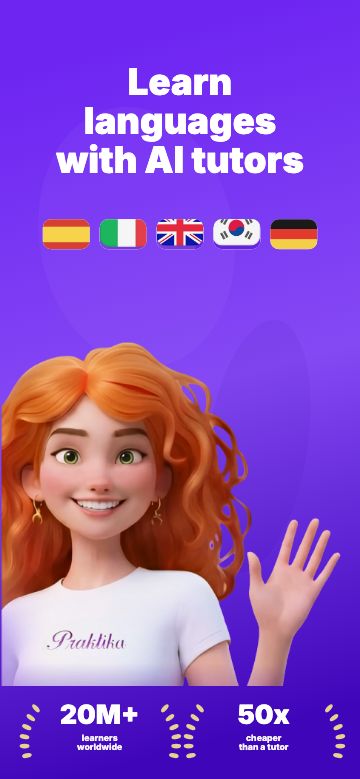 Language Learning app screenshot template preview